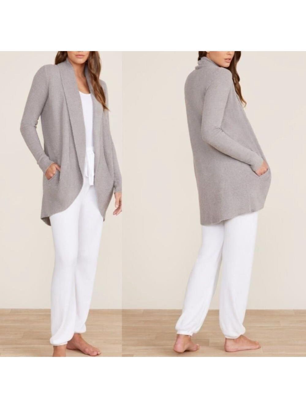 New Barefoot Dreams | Cozychic Lite® Circle Cardi in Grey